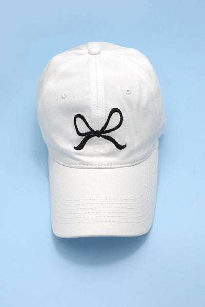 BOW RIBBON BASEBALL HAT CAP | 40HW721