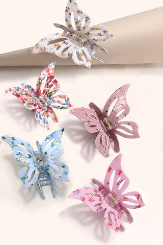 JUMBO CUT OUT BUTTERFLY HAIR CLAW CLIPS | 40H772