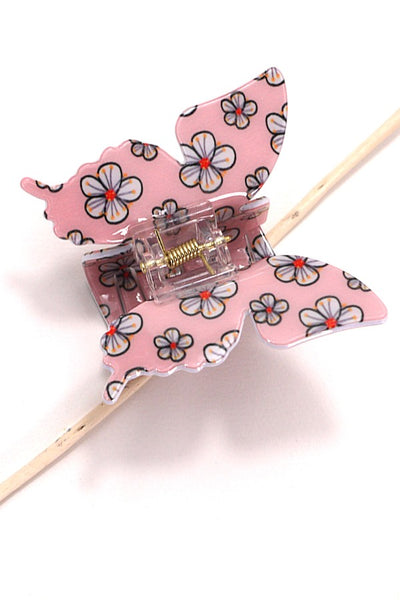 SPRING FLORAL ON BUTTERFLY HAIR CLAW CLIPS | 40H773