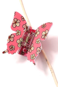 SPRING FLORAL ON BUTTERFLY HAIR CLAW CLIPS | 40H773