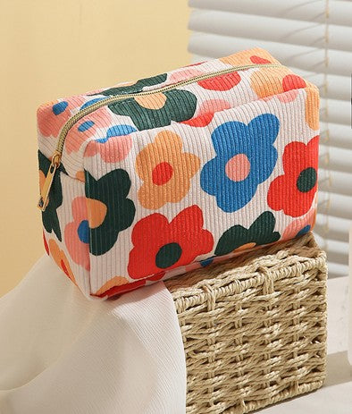 FLOWER HEART MAKEUP COSMETIC POUCH BAG | 40P526