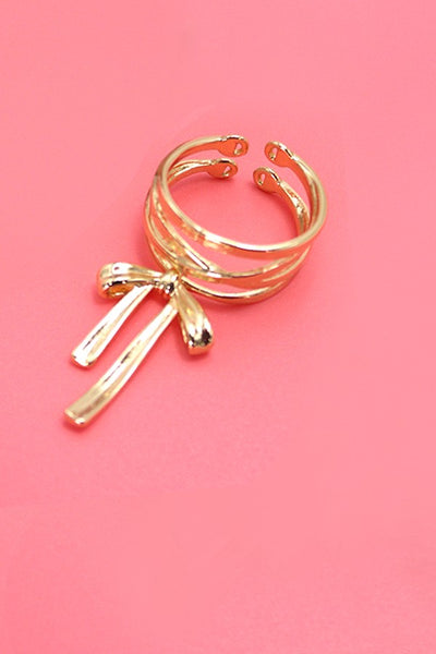 ADJUSTABLE BOLD BOW RING | 40R100