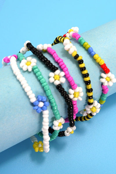 SEED BEAD FLORAL COLORFUL BRACELET | 40B111