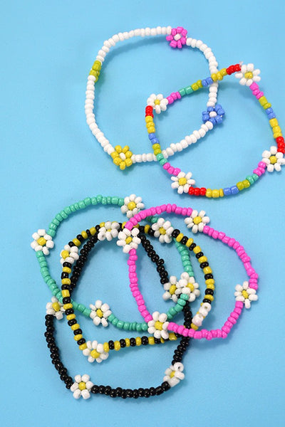 SEED BEAD FLORAL COLORFUL BRACELET | 40B111