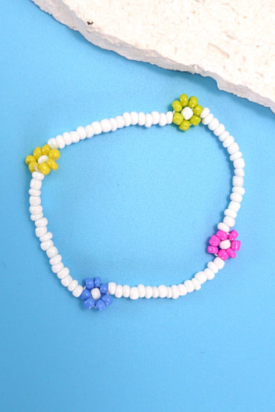 SEED BEAD FLORAL COLORFUL BRACELET | 40B111