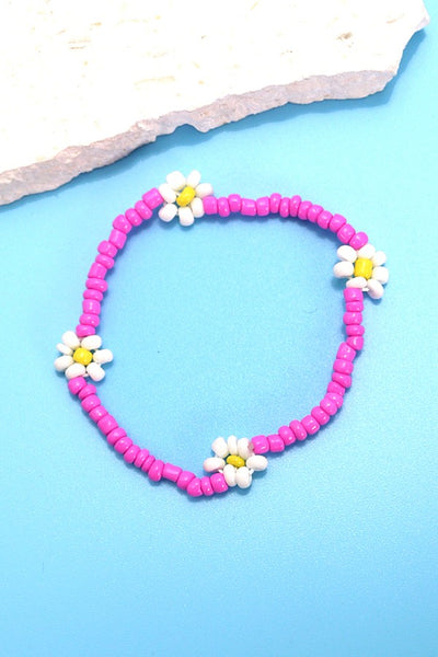 SEED BEAD FLORAL COLORFUL BRACELET | 40B111