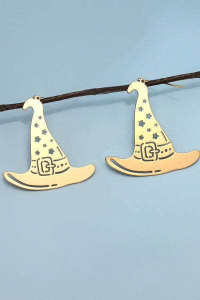 HALLOWEEN WITCH  HAT DROP EARRINGS | 80E3153