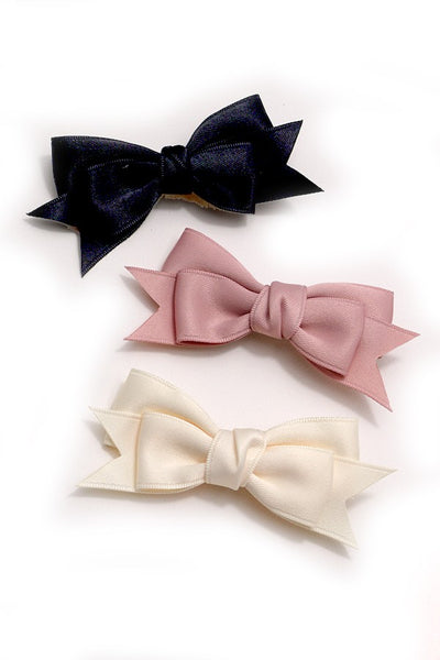 DOUBLE BOW RIBBON HAIR CLIPS | 40H780