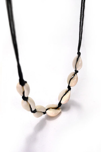 SUMMER PUKA SHELL ROPE CHAIN NECKLACE | 80N635