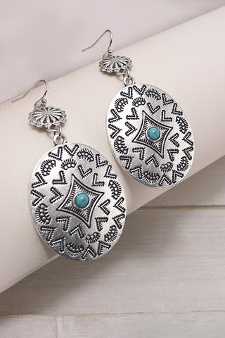 WESTERN SOUTHWESTERN AZTEC EARRINGS | 40E296