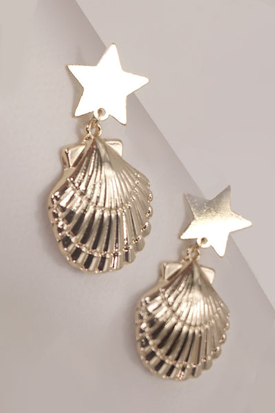 BEACH PUKA SEASHELL DROP EARRINGS | 31E24398