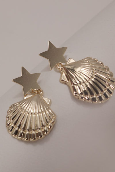 BEACH PUKA SEASHELL DROP EARRINGS | 31E24398