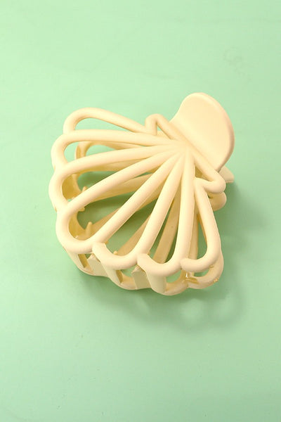 OCEAN BEACH SEASHELL MATTE HAIR CLAW CLIPS | 40H781