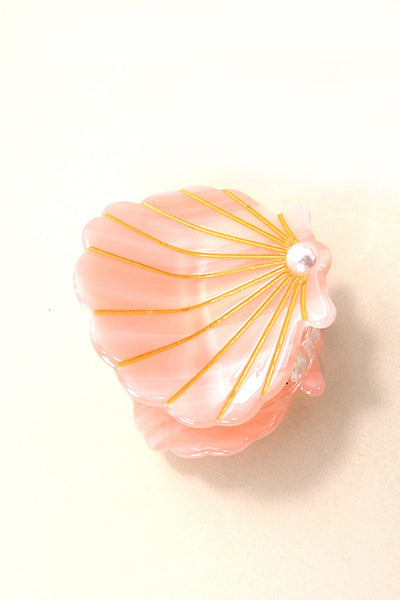 BEACH OCEAN CELLULOSE SEASHELL HAIR CLAW CLIPS | 40H782