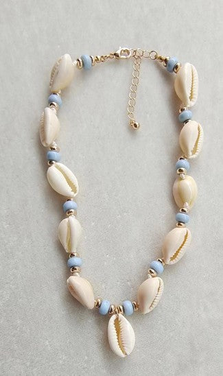 SUMMER BEACH PUKA SHELL NECKLACE | 80N661