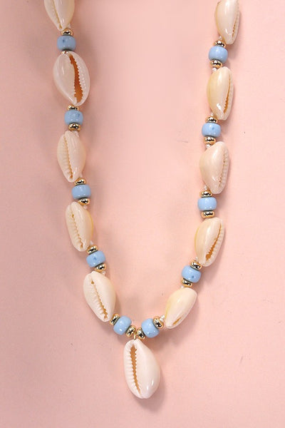 SUMMER BEACH PUKA SHELL NECKLACE | 80N661