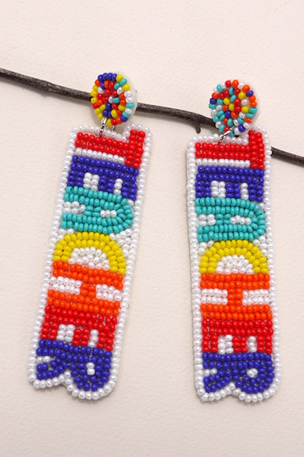 SEEDBEAD TEACHER DROP EARRINGS | 91E74109