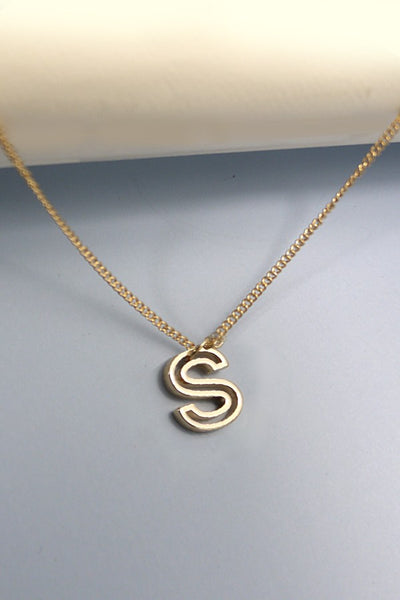 INITIAL CUTOUT 3D DELICATE PERSONALIZED NECKLACE | 31N24032