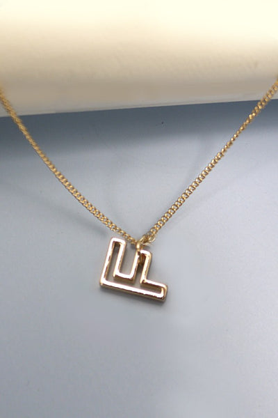 INITIAL CUTOUT 3D DELICATE PERSONALIZED NECKLACE | 31N24032