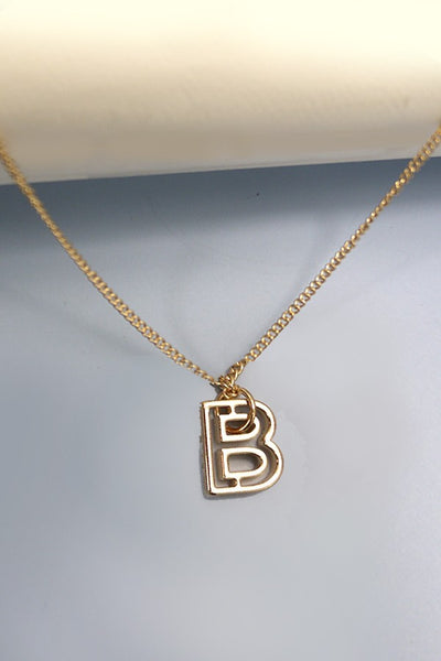 INITIAL CUTOUT 3D DELICATE PERSONALIZED NECKLACE | 31N24032