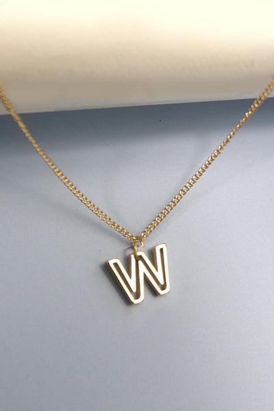 INITIAL CUTOUT 3D DELICATE PERSONALIZED NECKLACE | 31N24032