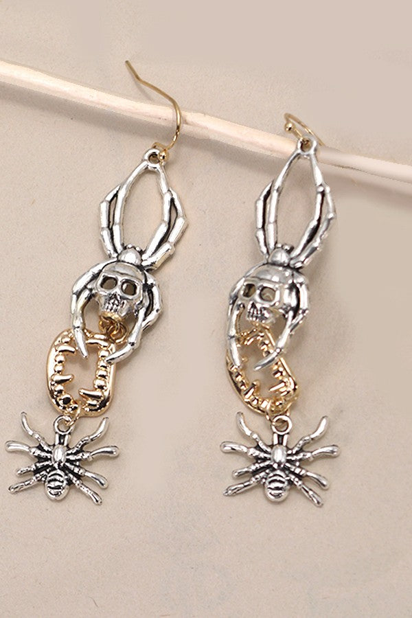 HALLOWEEN SPIDER DROP EARRINGS | 80E3294