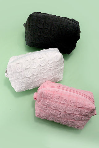 BUBBLE PUFFER MAKEUP POUCH BAG | 40P529