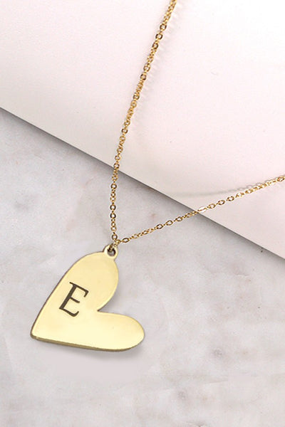 STAINLESS STEEL TARNIS FREE INITIAL HEART NECKLACE | 80N688