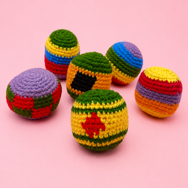 Hacky Sacks - Assorted Colors 6-Pc Set | 40CHN2063-Pack 6