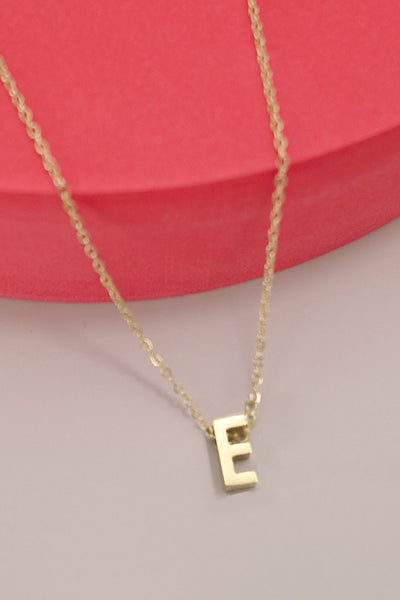 18K STAINLESS STEEL TARNISH FREE INITIAL NECKLACE | 80N753