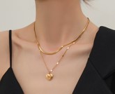 STAINLESS STEEL WATERPROOF TARNISH FREE NECKLACE | 40NK322