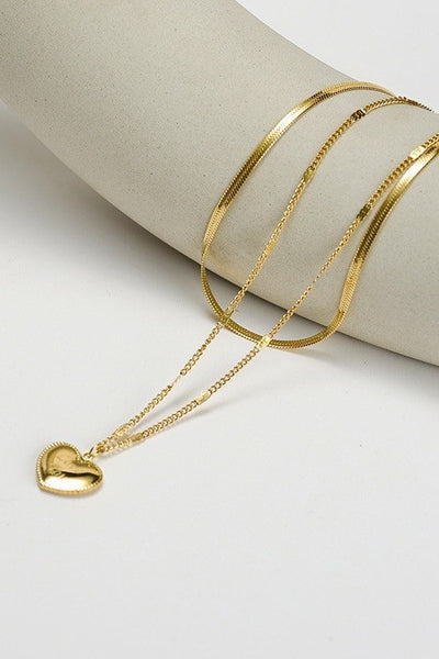 STAINLESS STEEL WATERPROOF TARNISH FREE NECKLACE | 40NK322