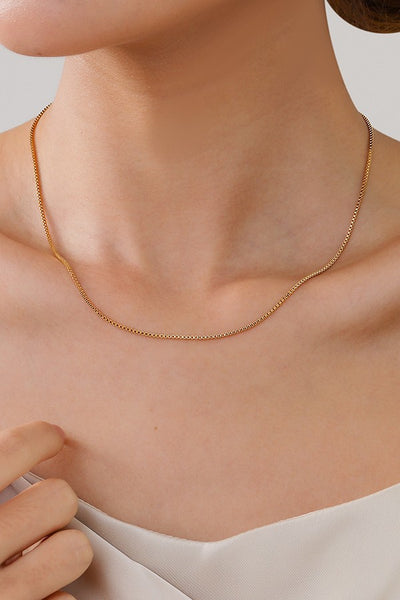 STAINLESS STEEL WATERPROOF TARNISH FREE NECKLACE | 40NK318