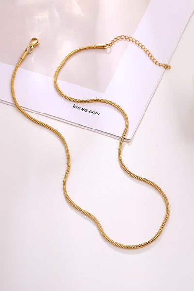 STAINLESS STEEL WATERPROOF TARNISH FREE NECKLACE | 40NK318