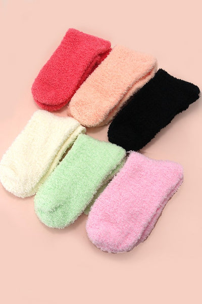 HOLIDAY WARM CORAL FLEECE PLUSH FUZZY SOCKS | 40S02049