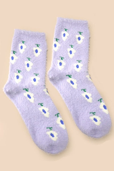 WARM CHINLON SOFT FLEECE FUZZY SOCKS | 40S02053