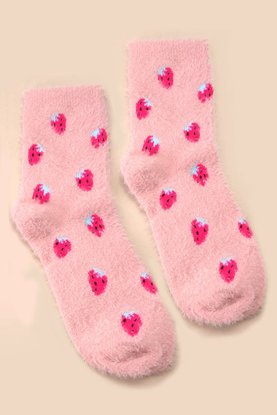 WARM CHINLON SOFT FLEECE FUZZY SOCKS | 40S02053