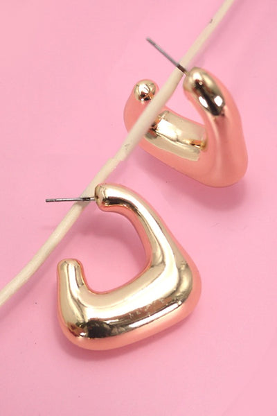 U SHAPE BUBBLE HOOP EARRINGS | 80E3640