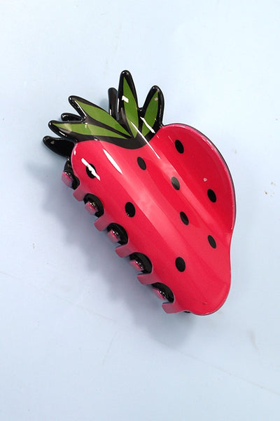 FRUIT STRAWBERRY WATERMELON HAIR CLAW CLIPS | 40H803