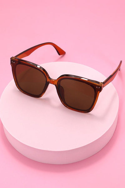 ACETATE SQUARE CATEYE SUNGLASSES SET | 40SG813