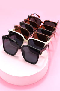 ACETATE SQUARE CATEYE SUNGLASSES SET | 40SG813