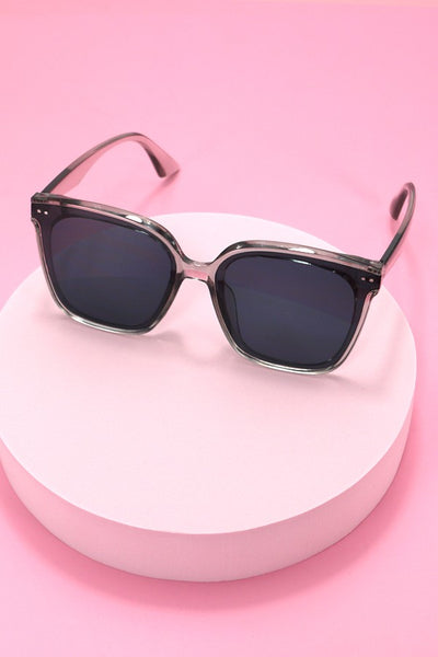 ACETATE SQUARE CATEYE SUNGLASSES SET | 40SG813