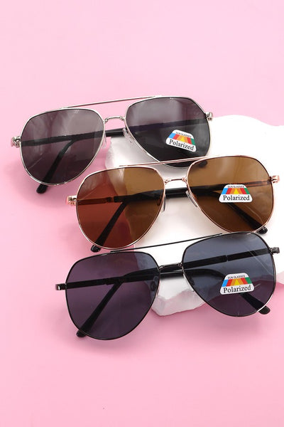 DOUBLE BRIDGE SUNGLASSES AVIATOR SET | 40SG814