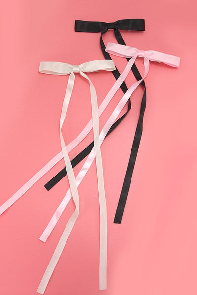 LONG BOW  SATIN HAIR CLIPS 14 inch | 40H807