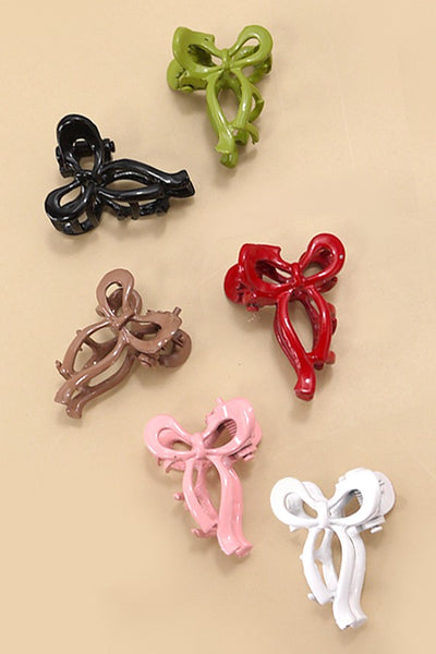 MINI BOW HAIR CLAW CLIPS | 40H816