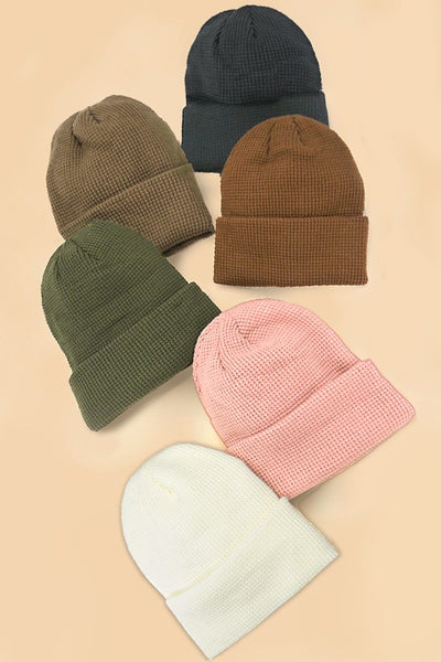 SOFT RIBBED KNIT BEANIES HAT | 40BN913