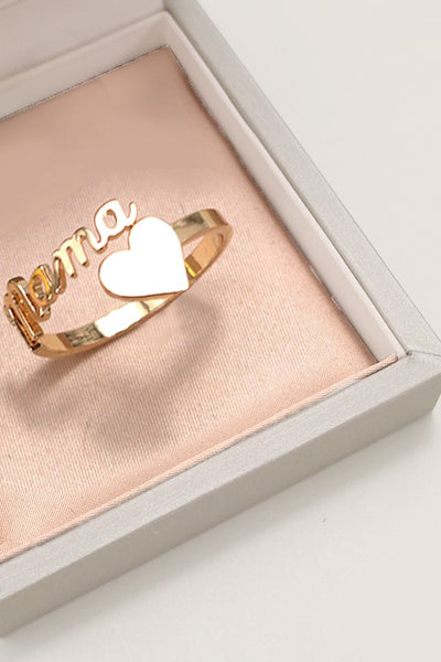 CLASSIC GOLD MAMA HEART RING | 31R24029