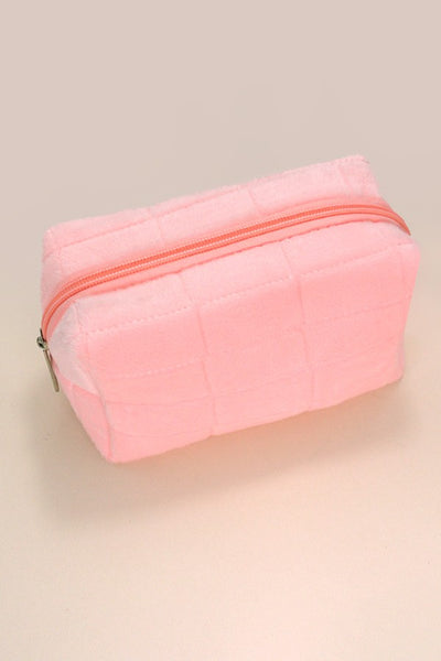 VELVET COSMETIC MAKEUP POUCH BAG | 40P536