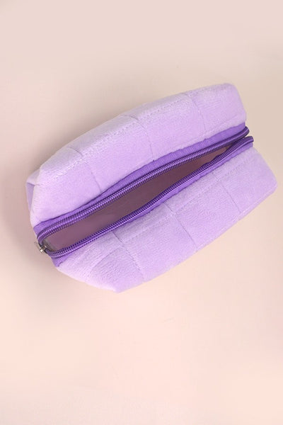 VELVET COSMETIC MAKEUP POUCH BAG | 40P536