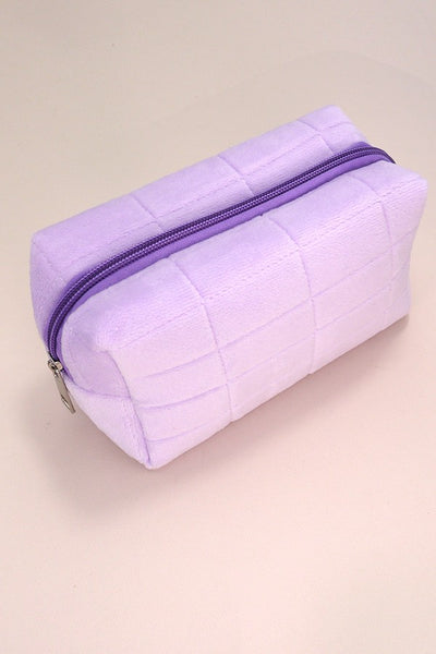 VELVET COSMETIC MAKEUP POUCH BAG | 40P536